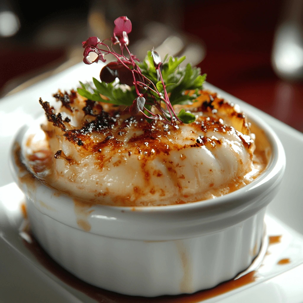 Crab Brulee - A Luxurious Seafood Delight"