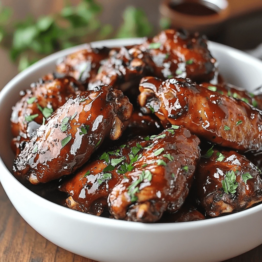 Smoked chicken wings with crispy skin, golden-brown and cooked on the grill.