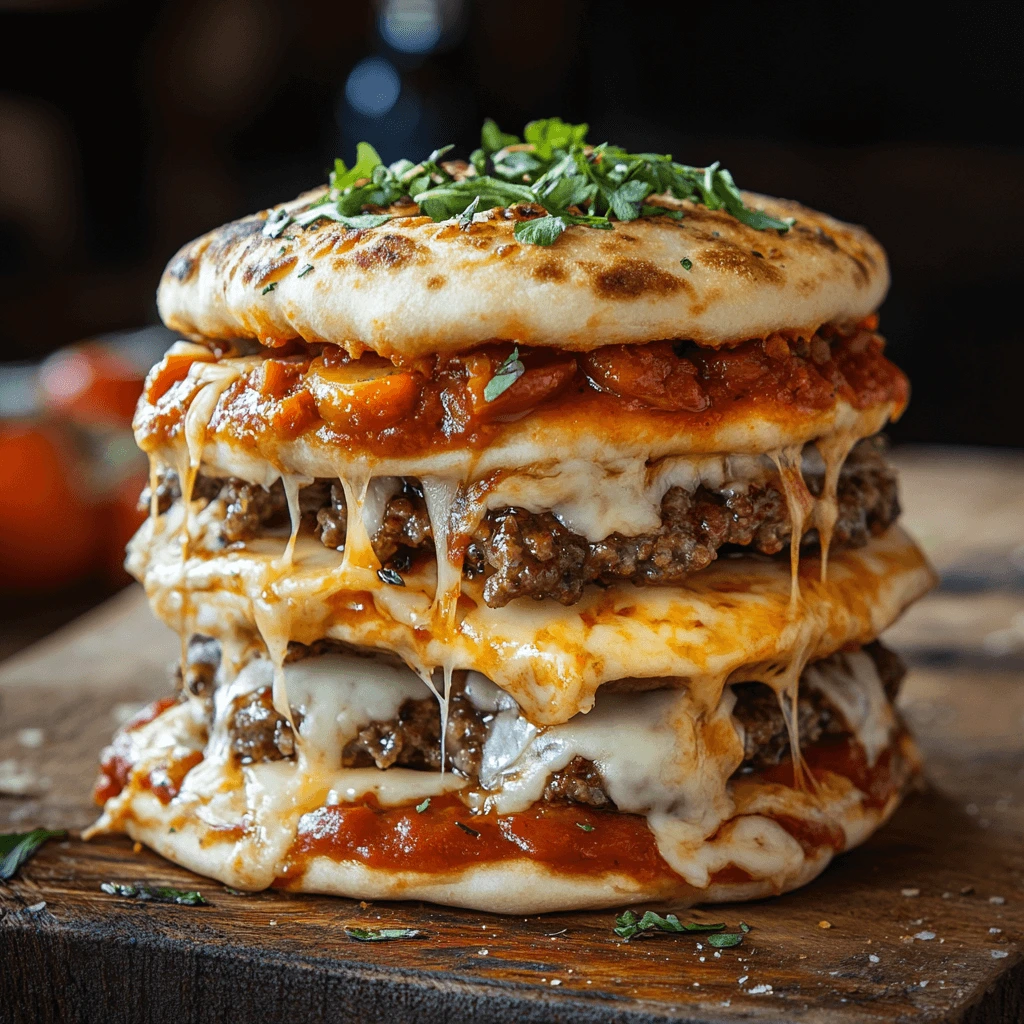 Delicious Pizza Burger: A Perfect Fusion of Pizza and Burger